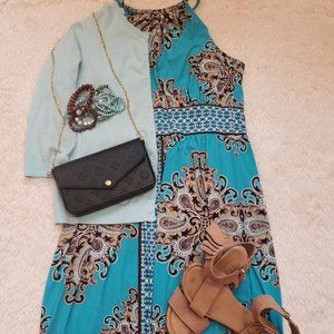 Roz & Ali Turqoise Spring Dress